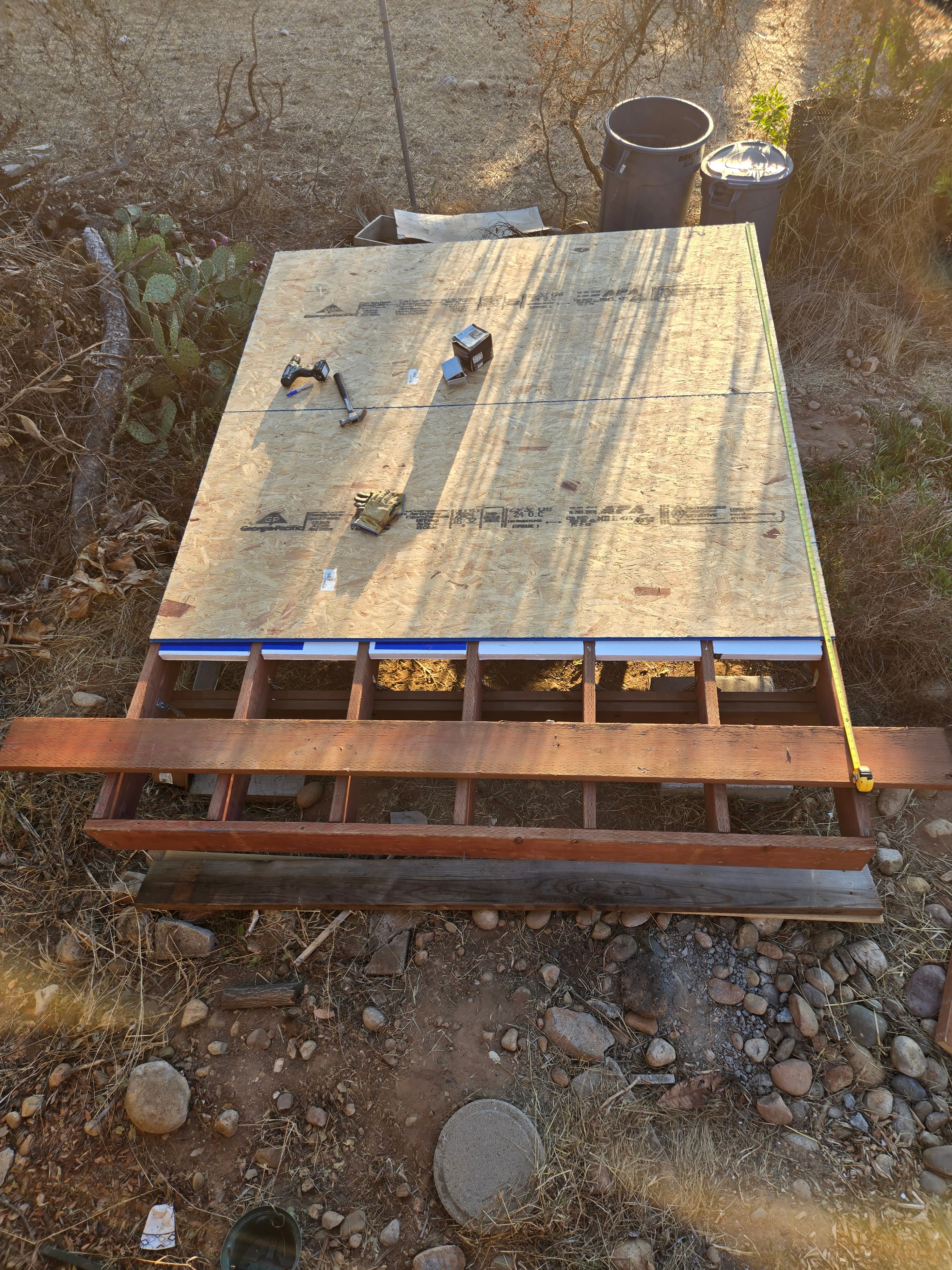 shed deck foundation